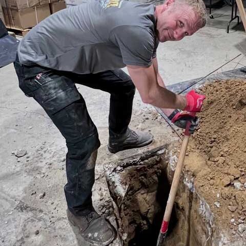 digging